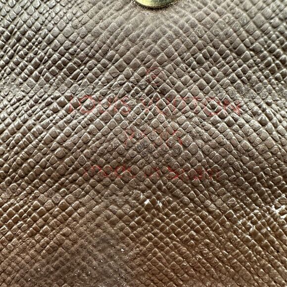 Pre-loved Authentic Louis Vuitton Damier Ebene Sarah Wallet  *See Notes* - Picture 14 of 16